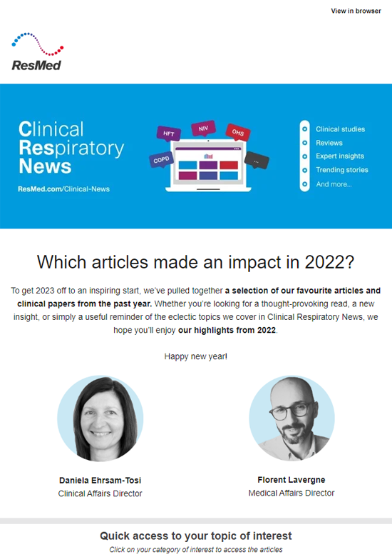 Clinical newsletter January 2023 preview
