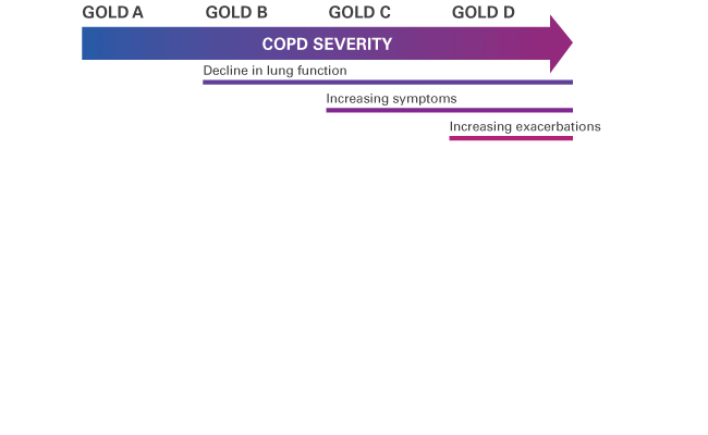 Home HFT and the GOLD COPD treatment pathway illustration