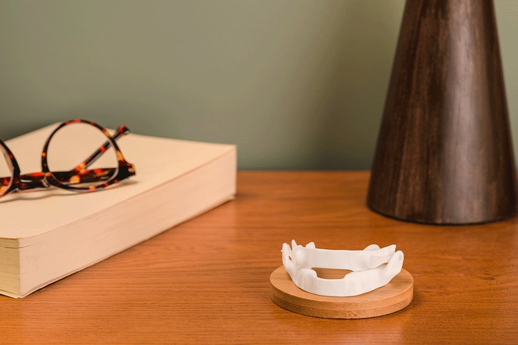 Oral appliance on table