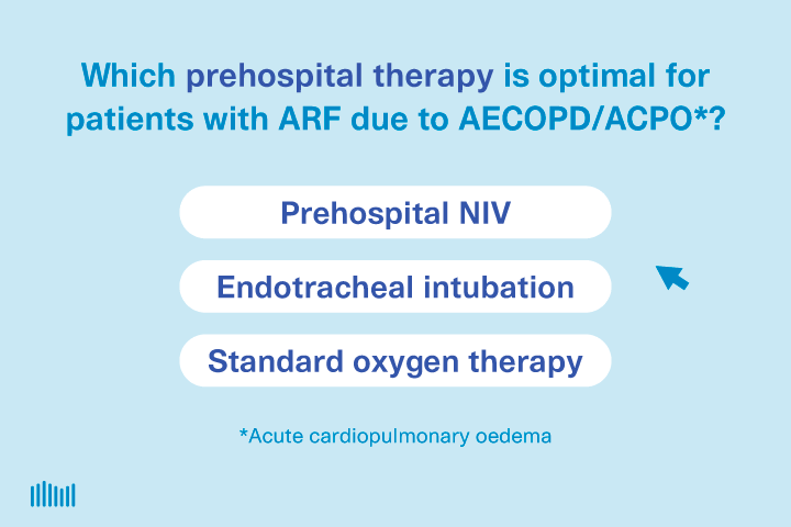 Prehospital NIV for AECOPD & acute cardiopulmonary oedema