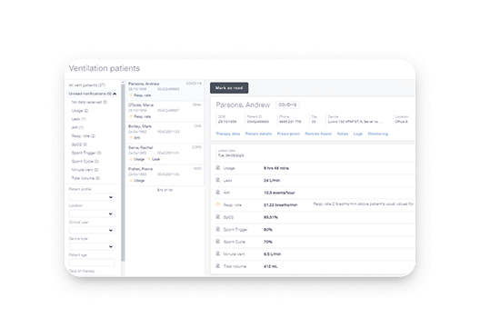 airview for ventilation patient management expert features
