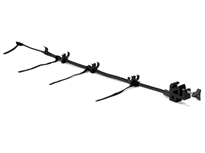 A cut-out of the circuit support arm for ResMed Astral ventilators.